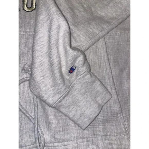 Champion Reverse Weave Hoodie Women’s M Gray Pullover Fleece Table Rock - Picture 3 of 6